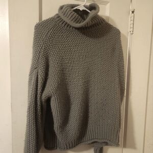 *Medium Grey Knit turtleneck sweater